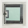 Linhdor ALUMINUM EXTERIOR RATED INSULATED  ACCESS PANEL W/ KEYED CYLINDER & NEOPRENE GASKET LOCK 24X24 LW5002424